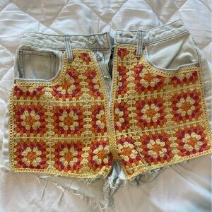 Wild Fable Jean and Crochet Shorts- Size 4